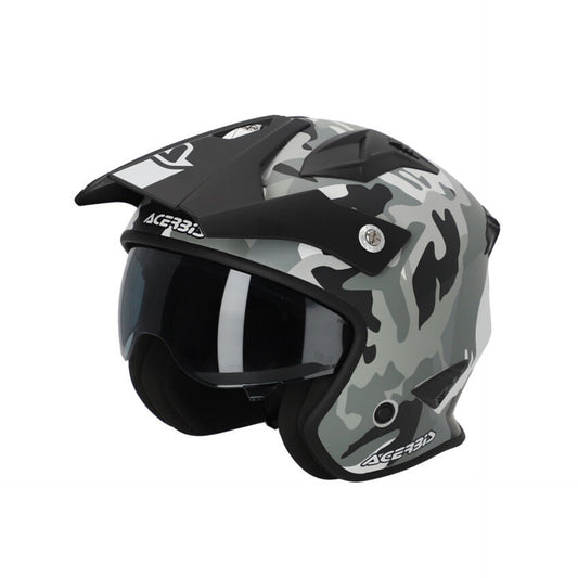 Casco Acerbis Jet Aria ECE 22-06 Camo, Brown