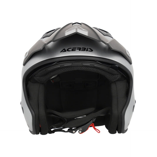 Casco Acerbis Jet Aria Metallic ECE 22-06 Grigio Opaco