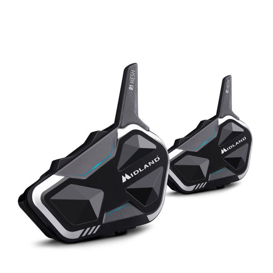 INTERFONO MIDLAND R1 MESH DYNAMIC FINO A 2 KM DOPPIO (2 PEZZI)
