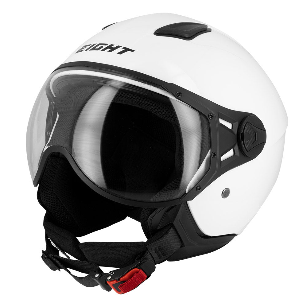 Casco Jet Eight S779 LEOV Bianco Lucido