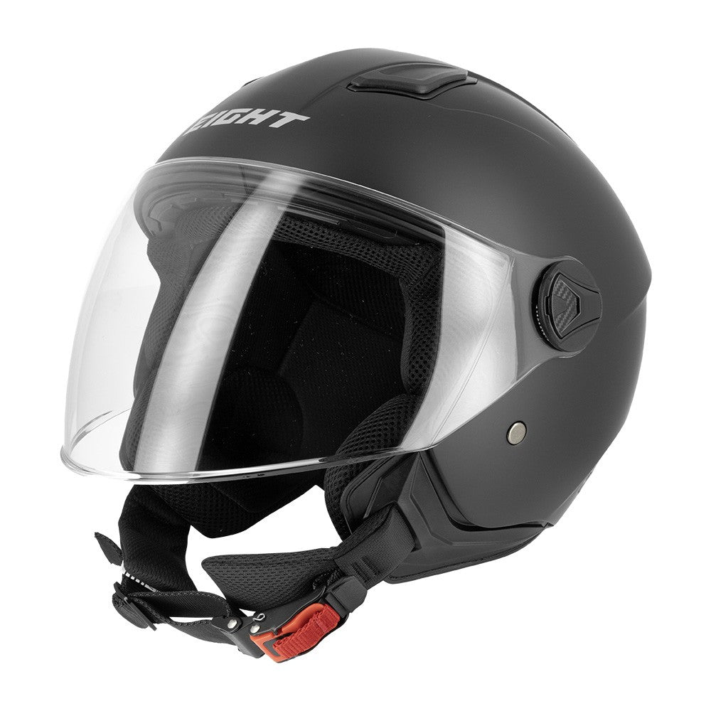 Casco Jet Eight S779 LEOV LV Nero Opaco