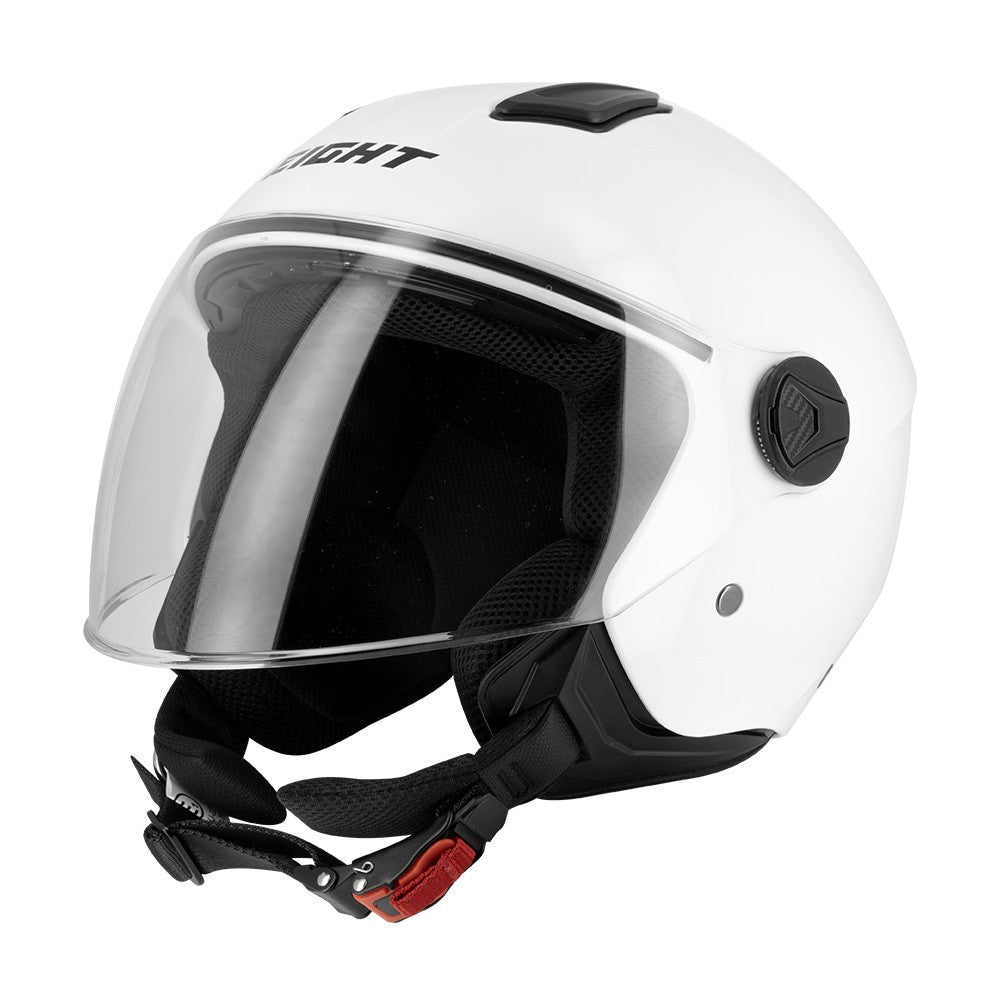 Casco Jet Eight S779 LEOV LV Bianco Lucido