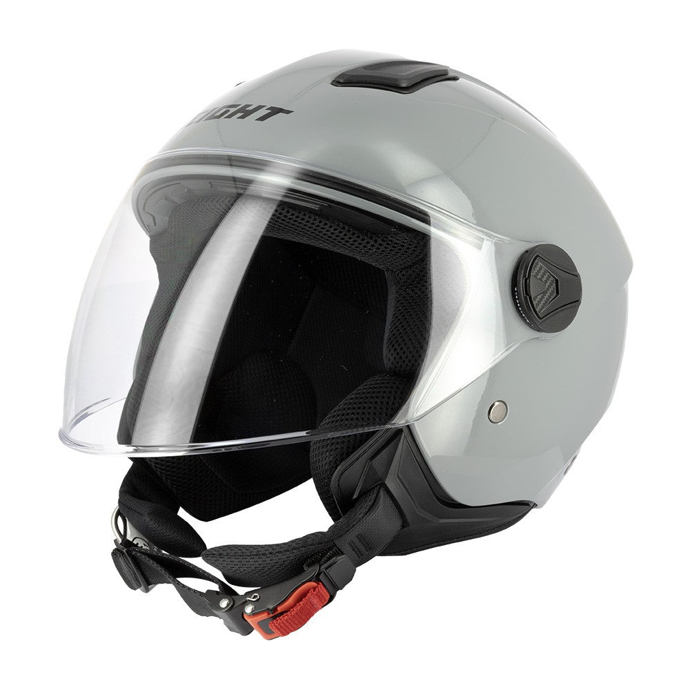 Casco Jet Eight S779 LEOV LV Grigio Cemento Lucido