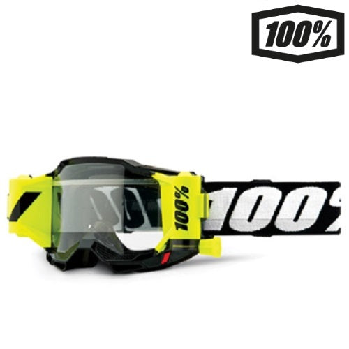 OCCHIALE 100% ACCURI 2 FORECAST BLACK LENTE TRASPARENTE