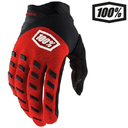 GUANTI 100% AIRMATIC YOUTH RED-BLACK