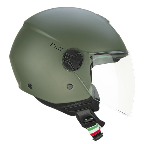 Casco CGM 167A FLO MONO versione con visiera lunga Verde Opaco
