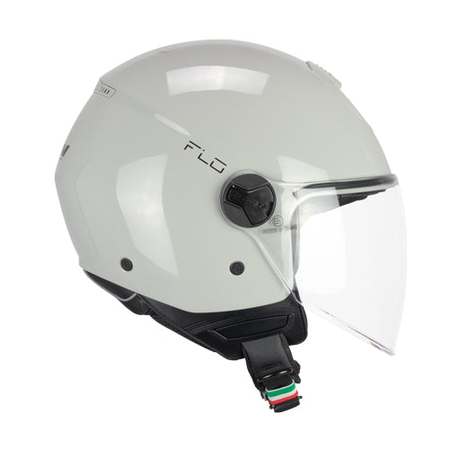 Casco CGM 167A FLO MONO versione con visiera lunga Bigio Lucido
