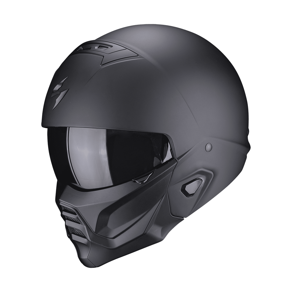 CASCO SCORPION TRASFORMABILE EXO COMBAT II NERO OPACO