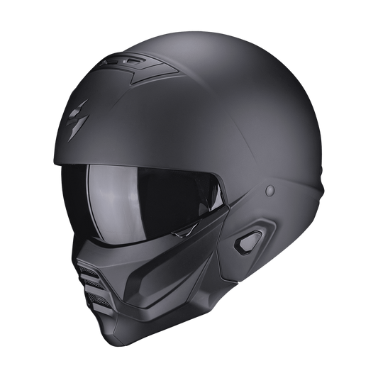 CASCO SCORPION TRASFORMABILE EXO COMBAT II NERO OPACO