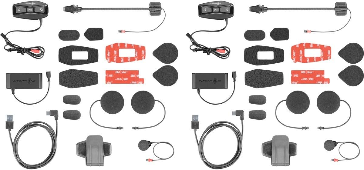 CELLULAR LINE Interphone U-COM4 CONFEZIONE DOPPIA (2 PEZZI) MESH Distanza 1 Km