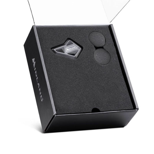 Interfono Midland BT Mini Singolo (1 Pezzo) Comunicazione moto a moto fino a 4 persone e condivisione della musica.