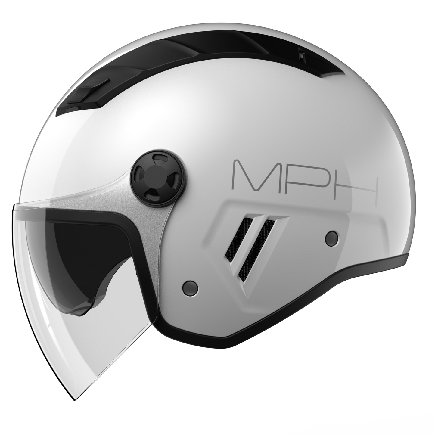 CASCO JET MPH AIRE OMOLOGAZIONE 22-06 BIANCO LUCIDO