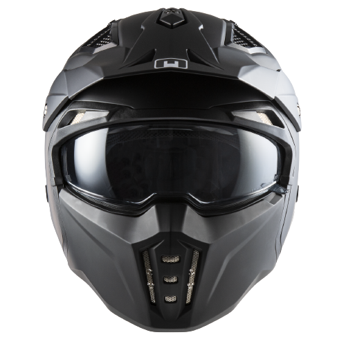 Casco jet MPH HARRIER con mentoniera staccabile VERDE MILITARE