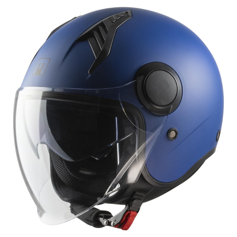 CASCO JET MPH NEW ONE ECE 22.06 DOPPIA VISIERA BLU OPACO