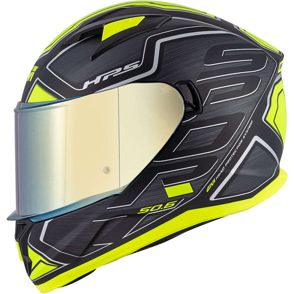 Casco Moto Integrale Givi 50.6 Sport Deep Nero Giallo Fluo Doppia Visiera (In Esaurimento)