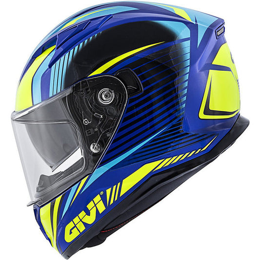 Casco Moto Integrale Givi 50.6 STOCCARDA Blu Giallo (In Esaurimento)