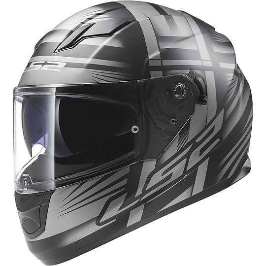 Casco Moto Integrale LS2 FF320 Stream Bang Nero Opaco Titanio (In Esaurimento)