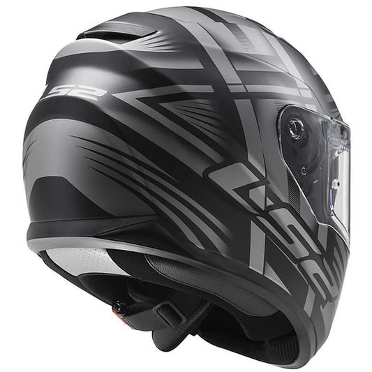 Casco Moto Integrale LS2 FF320 Stream Bang Nero Opaco Titanio (In Esaurimento)