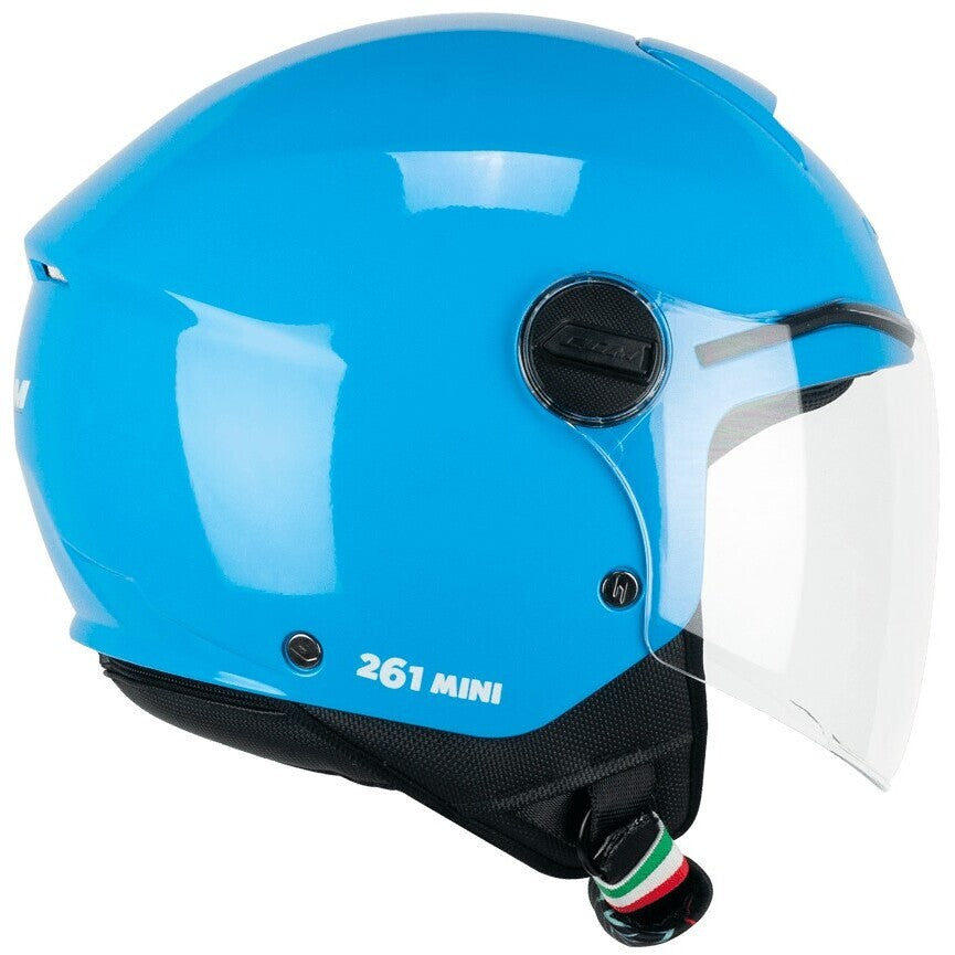 Casco Moto Jet Bambino CGM 261a MINI MONO Celeste