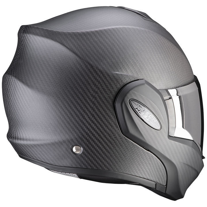 Casco Moto Modulare P/J Scorpion EXO-TECH EVO CARBON SOLID Nero Opaco