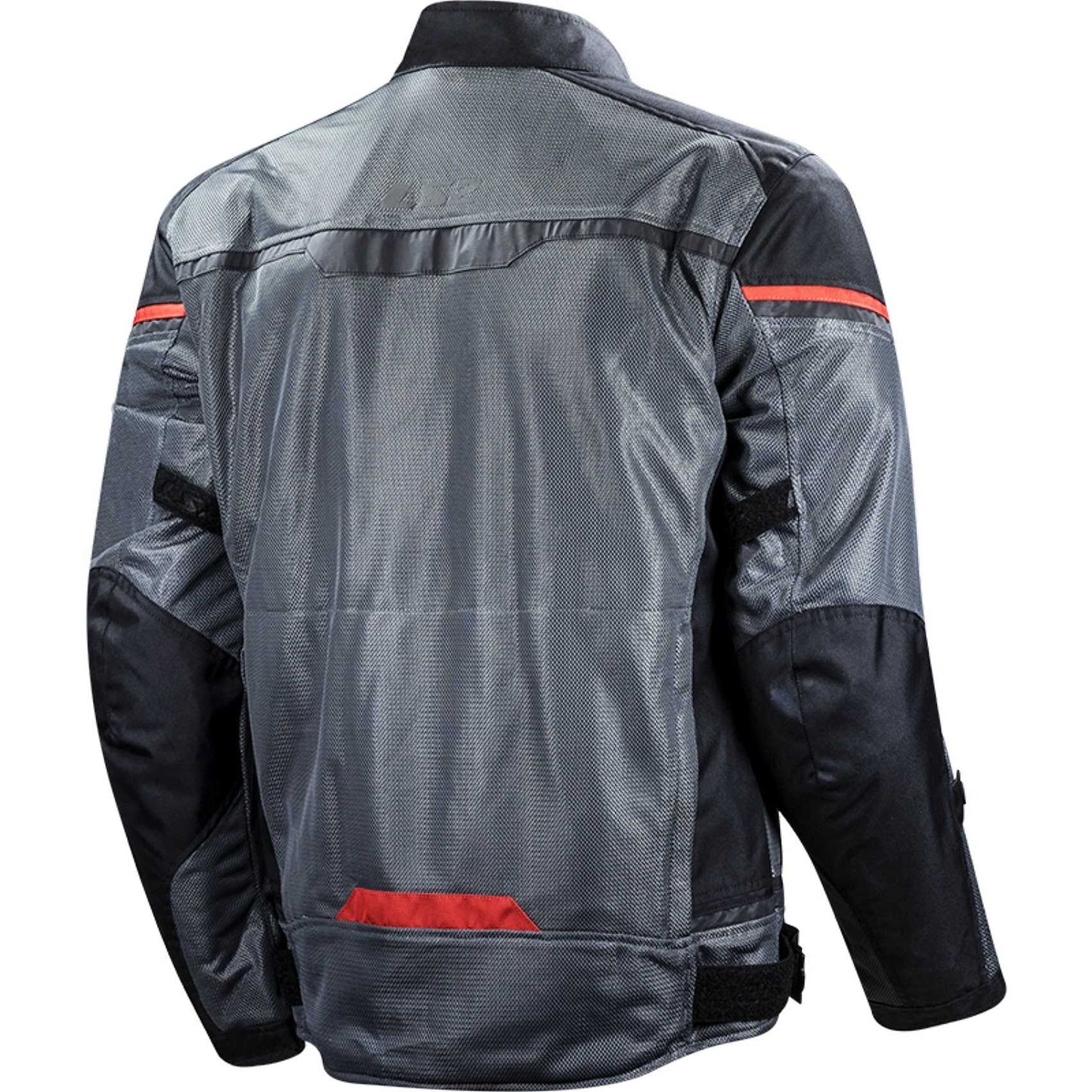 Giacca Moto Estiva Traforata LS2 RIVA MAN NERO GRIGIO SCURO ROSSO (In Esaurimento)