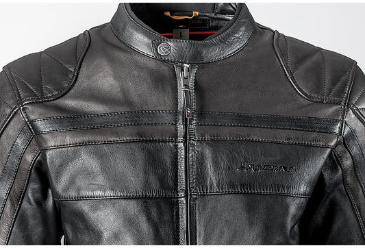 PIONEER GIUBBOTTO PELLE UOMO MARRONE-NERO (In Esaurimento)