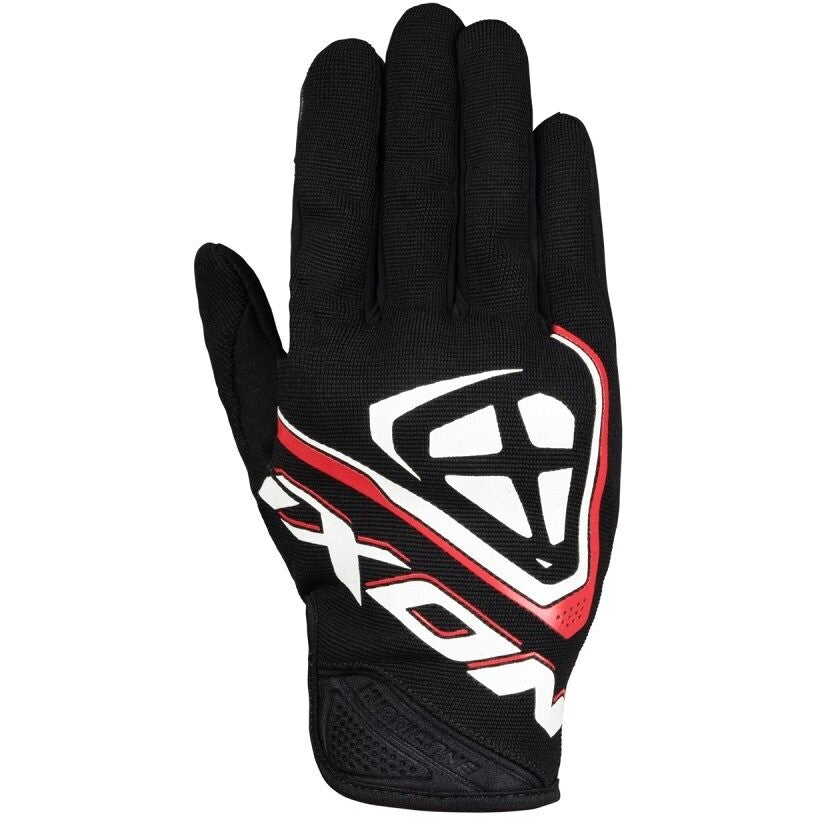 Guanti Moto Estivi Ixon HURRICANE Nero Bianco Rosso (In Esaurimento)