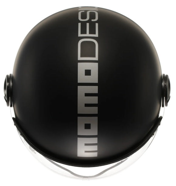 Casco Momo Design jet FGTR EVO Mono E2206 Nero Opaco-Silver