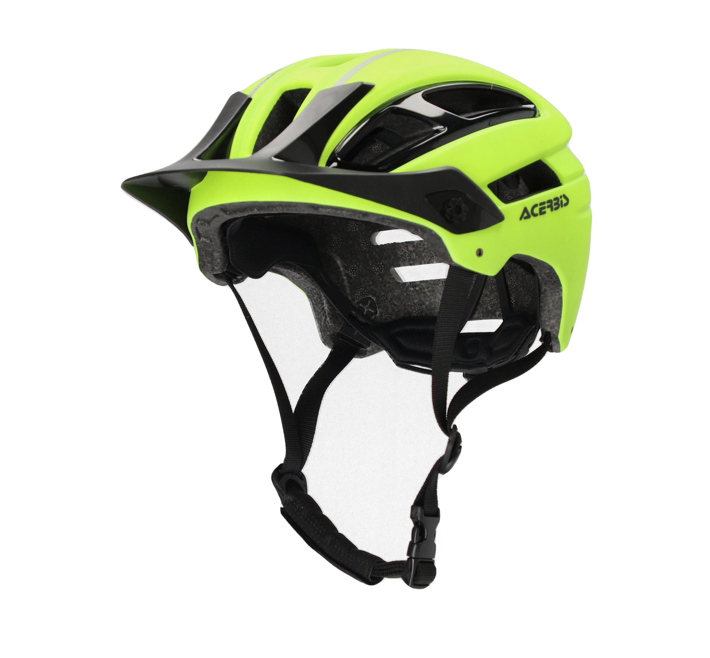 Casco Bici MTB Acerbis DOUBLEP Giallo Fluo Nero