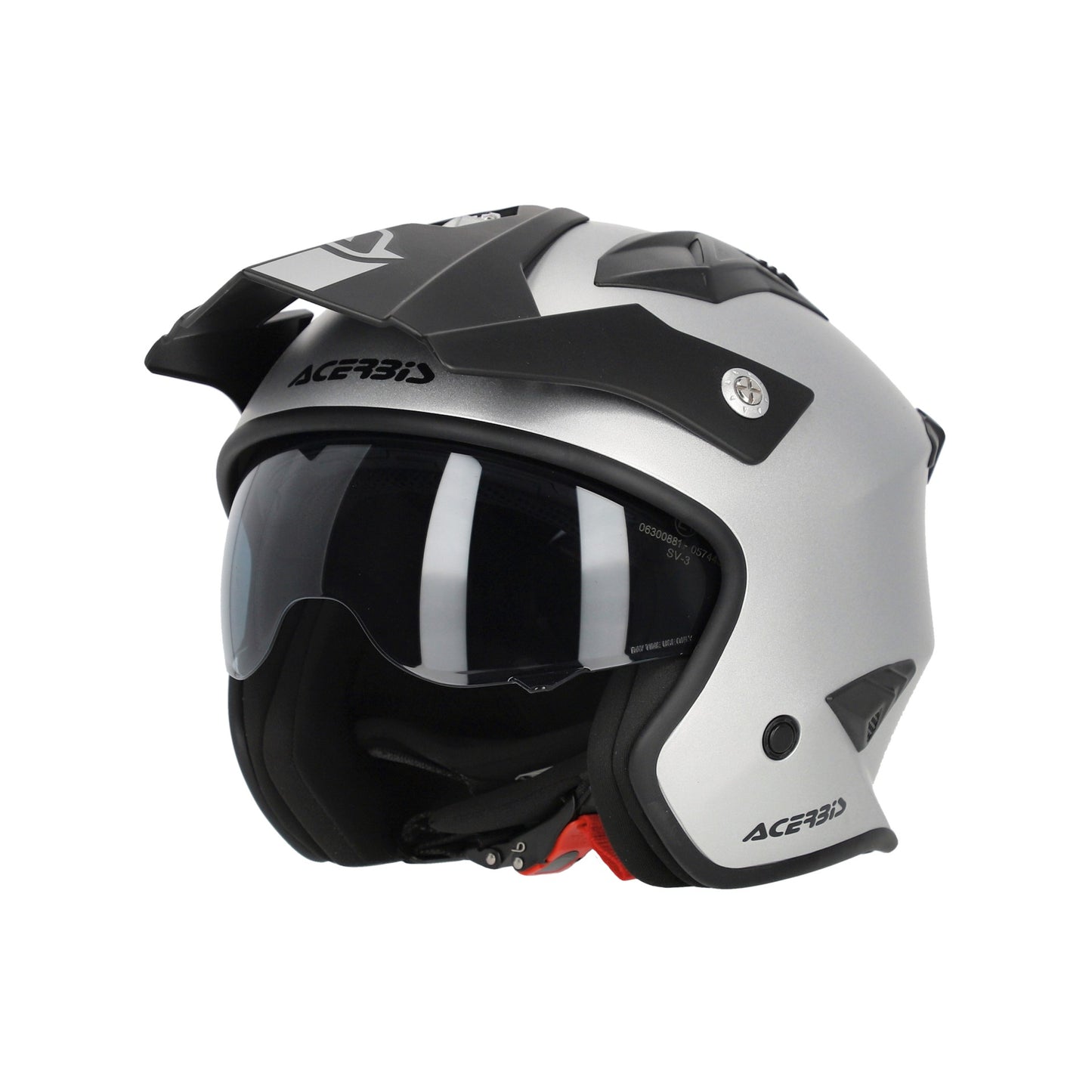 Casco Acerbis Jet Aria Metallic ECE 22-06 Grigio Opaco