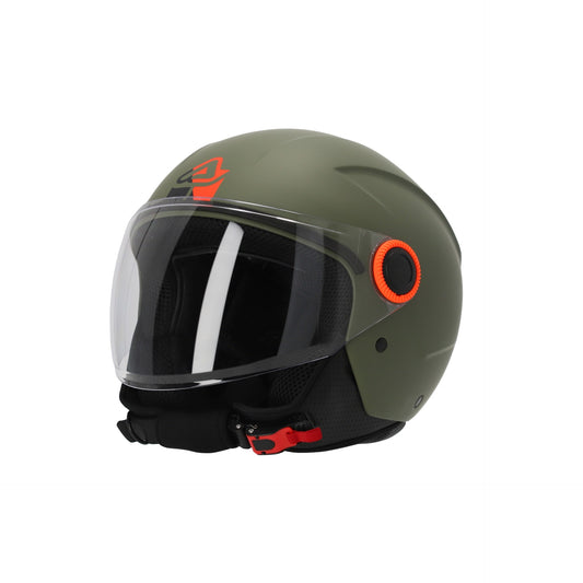 CASCO ACERBIS JET BREZZA 22-06 Verde Militare Opaco