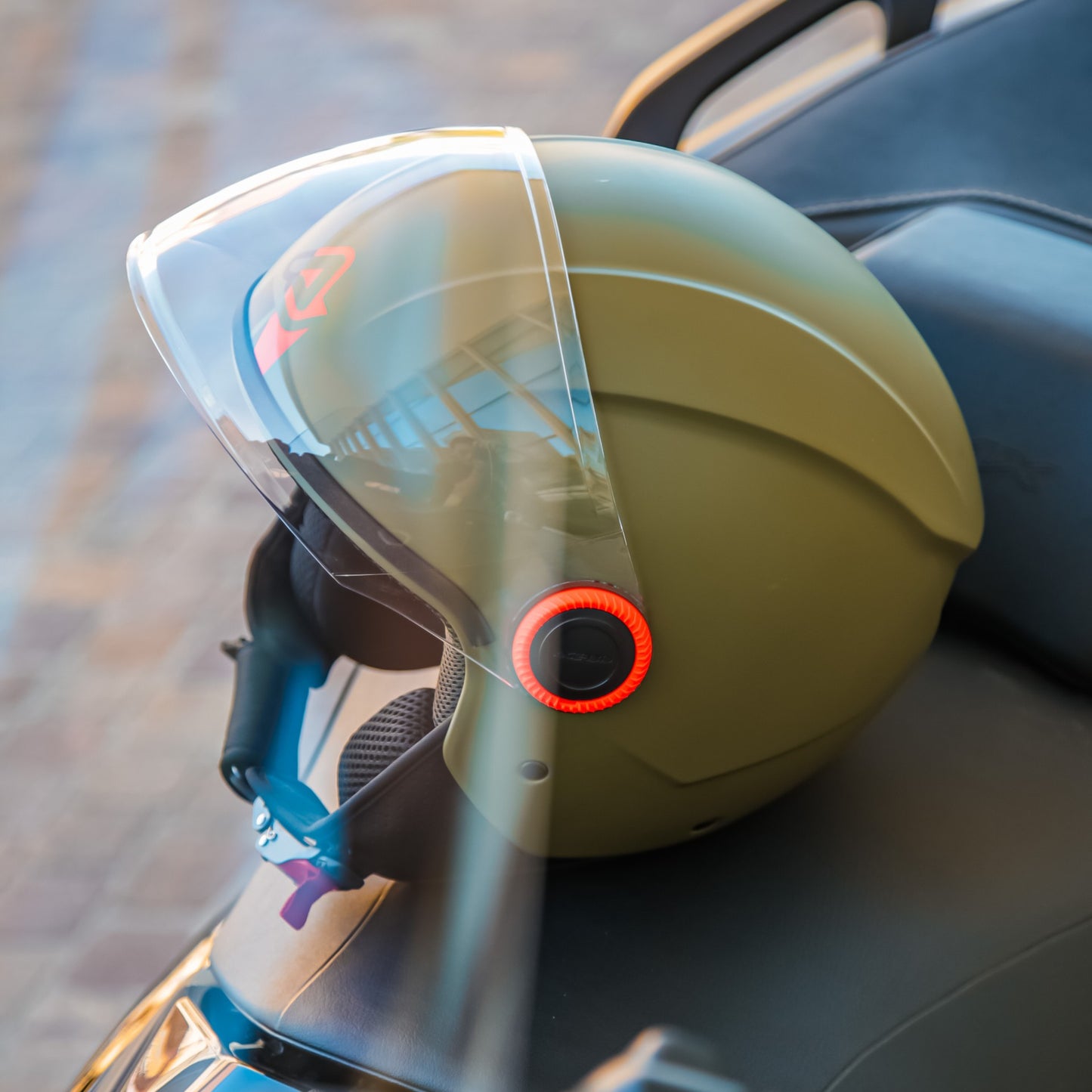 CASCO ACERBIS JET BREZZA 22-06 Verde Militare Opaco