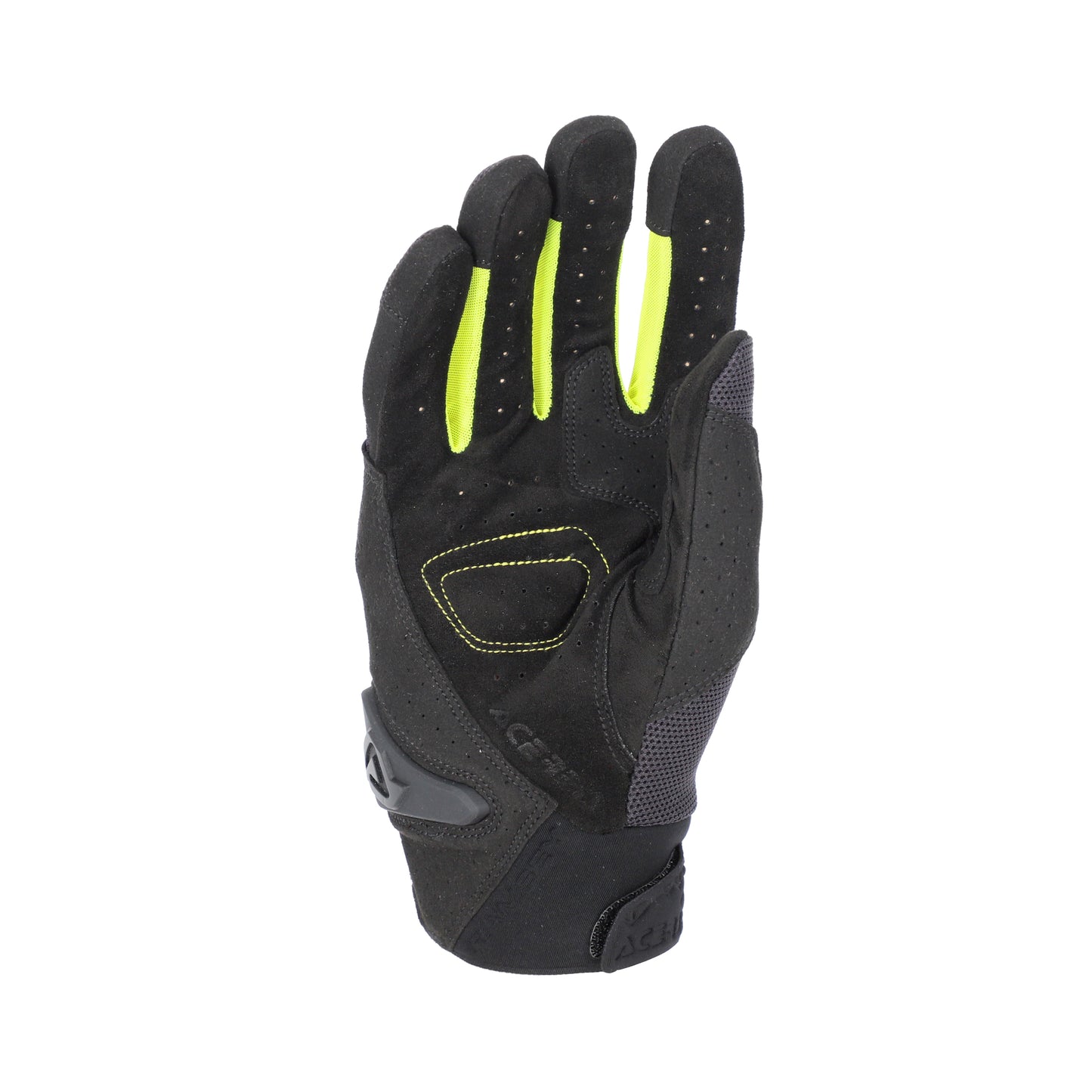 Acerbis Ramsey Vented PRO guanti moto CE EN 13594 Nero, Giallo