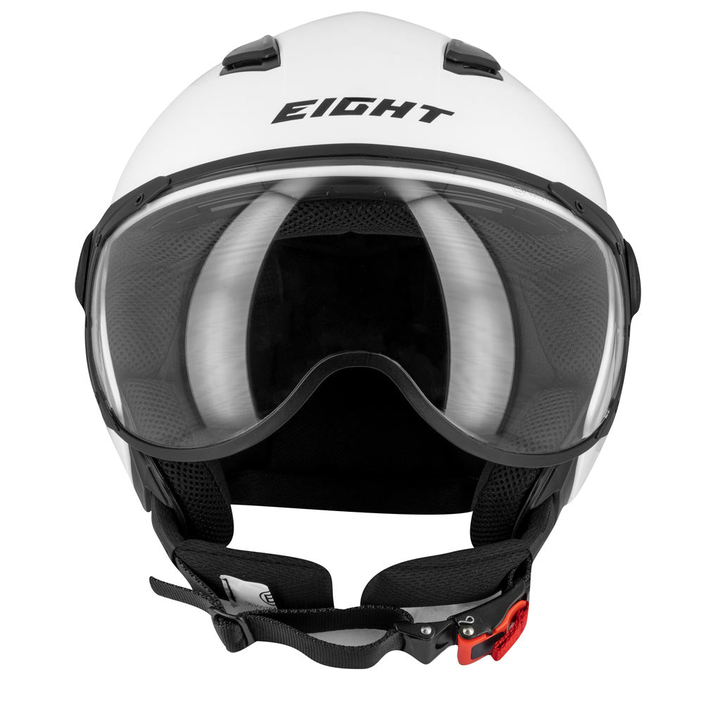 Casco Jet Eight S779 LEOV Bianco Lucido