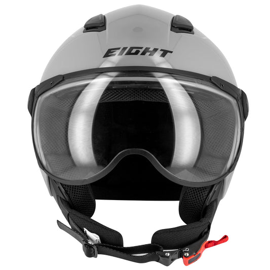 Casco Jet Eight S779 LEOV Grigio Cemento Lucido