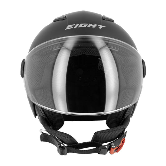 Casco Jet Eight S779 LEOV LV Nero Opaco