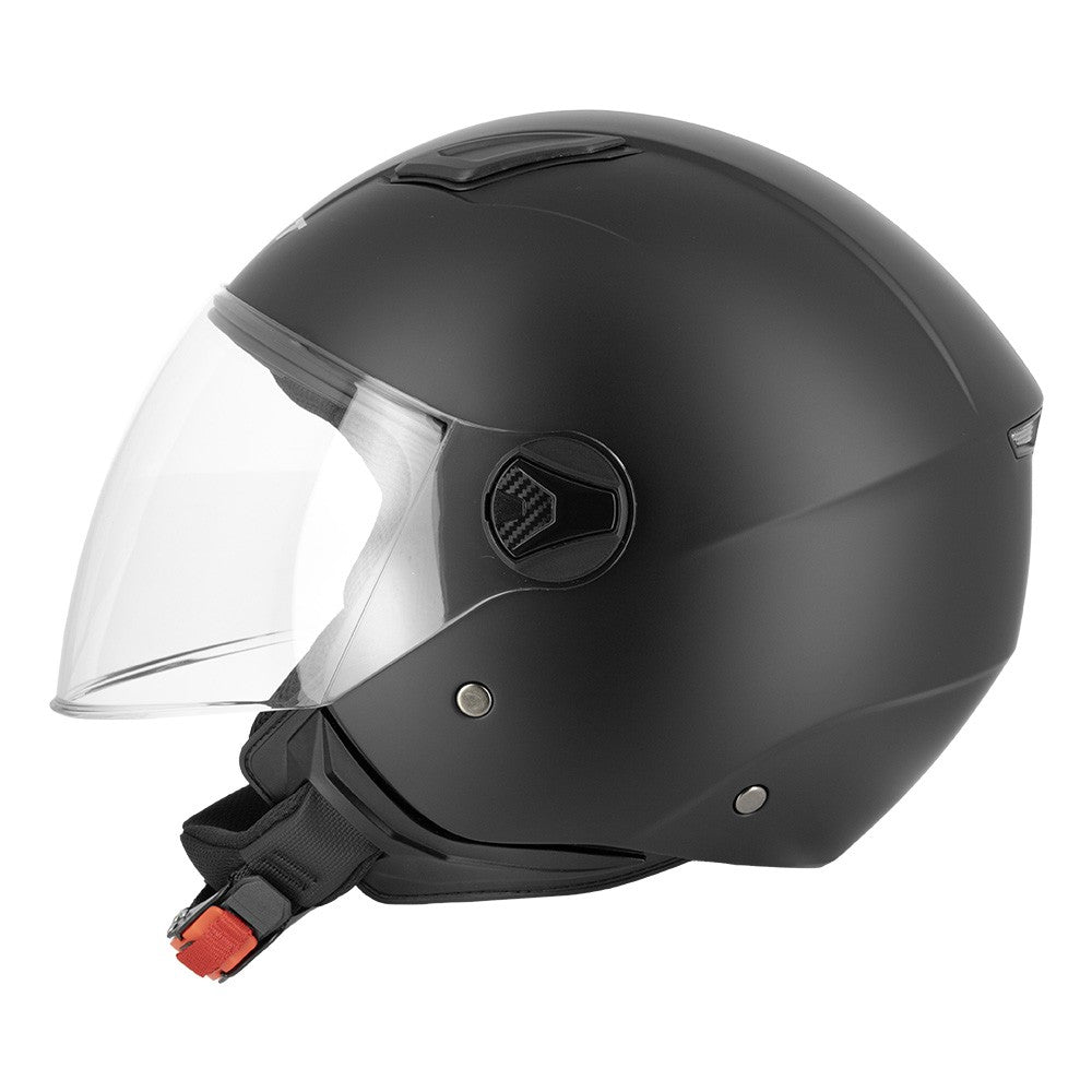 Casco Jet Eight S779 LEOV LV Nero Opaco