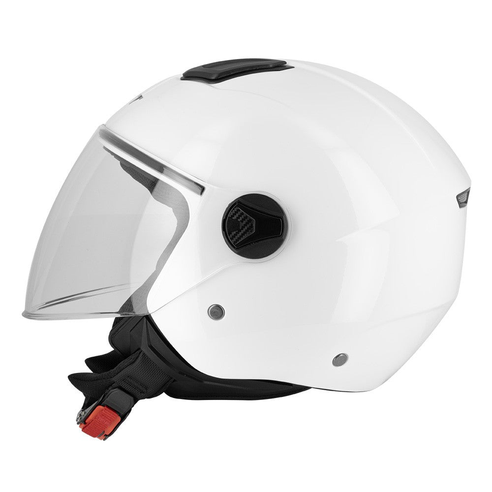 Casco Jet Eight S779 LEOV LV Bianco Lucido