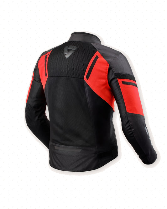 GIACCA REV'IT GT-R AIR 3 nero-neon rosso