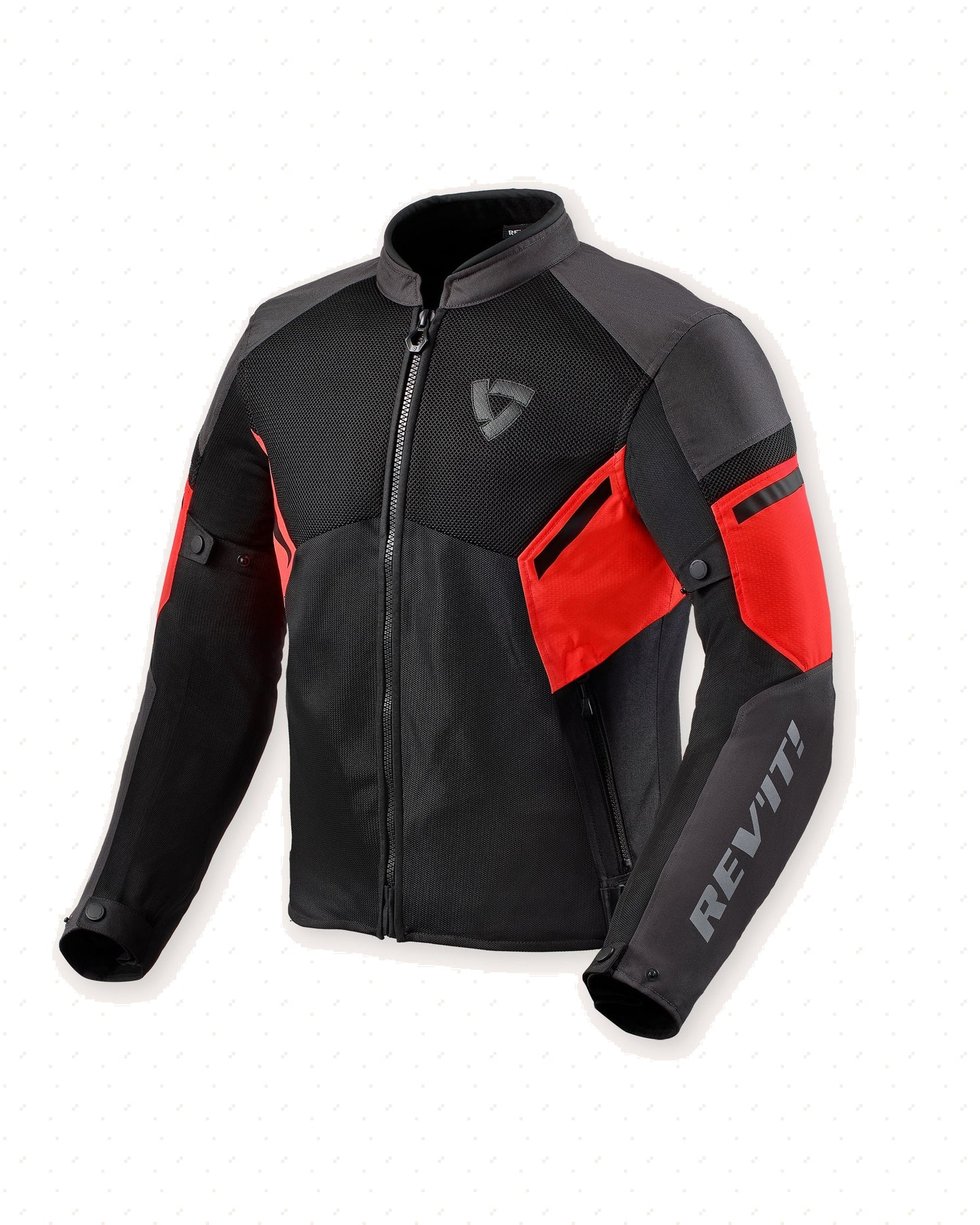 GIACCA REV'IT GT-R AIR 3 nero-neon rosso