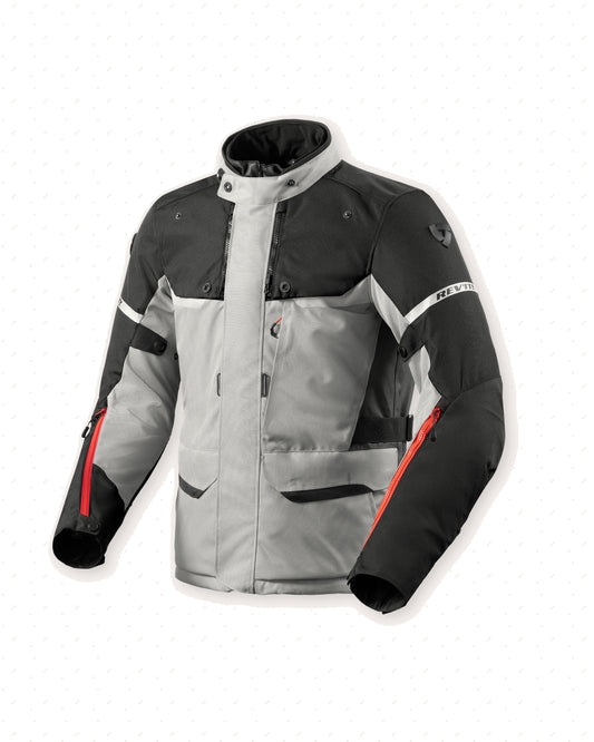 GIACCA REV'IT OUTBACK 4 H2O LADY argento-nero
