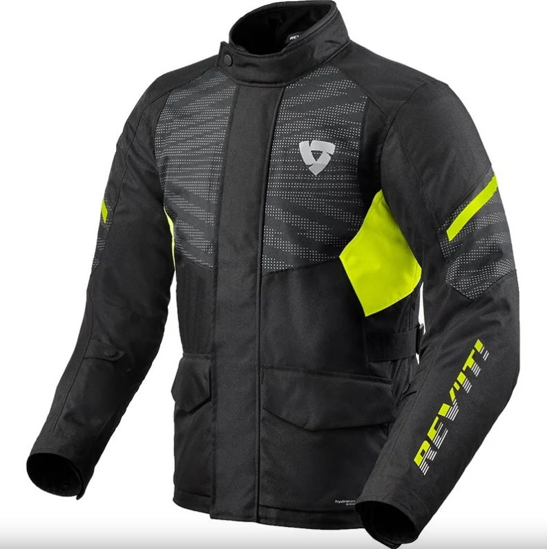GIACCA REV'IT DUKE H2O nero-giallo neon (In Esaurimento)