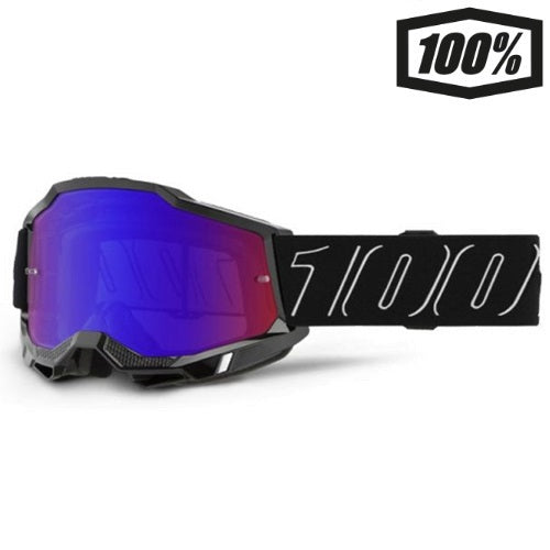 OCCHIALE 100% ACCURI 2 MOORE LENTE A SPECCHIO ROSSO-BLU