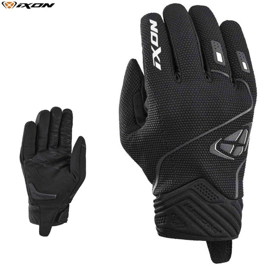 Guanti Moto Estivi Ixon HURRICANE 2 Nero-Bianco