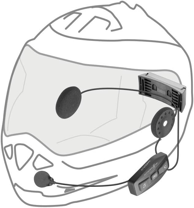 CELLULAR LINE Interphone U-COM2 CONFEZIONE DOPPIA (2 PEZZI) MESH Distanza 600 metri