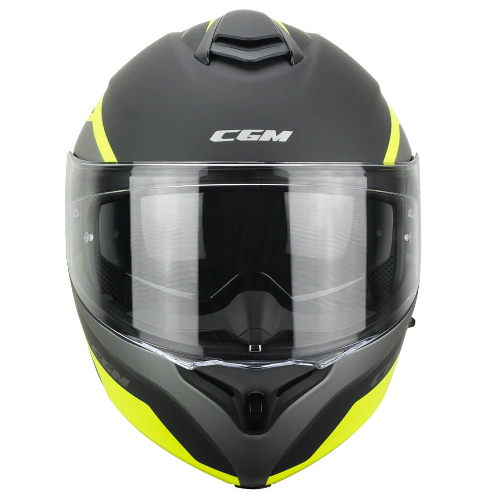 CASCO MODULARE CGM BER DRESDA Grafite Giallo Fluo Opaco 22.06