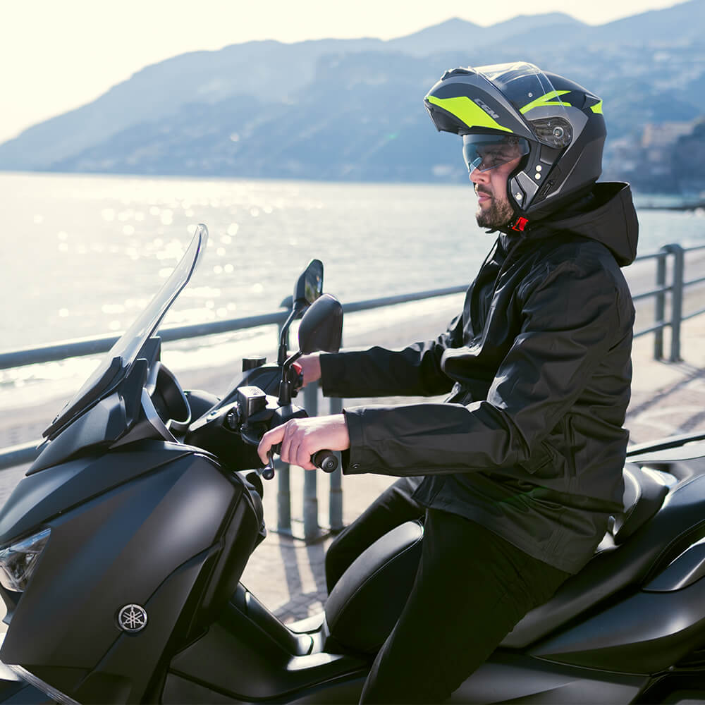 CASCO MODULARE CGM BER DRESDA Grafite Giallo Fluo Opaco 22.06