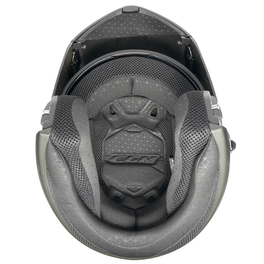 CASCO MODULARE CGM BER DRESDA Grafite Giallo Fluo Opaco 22.06