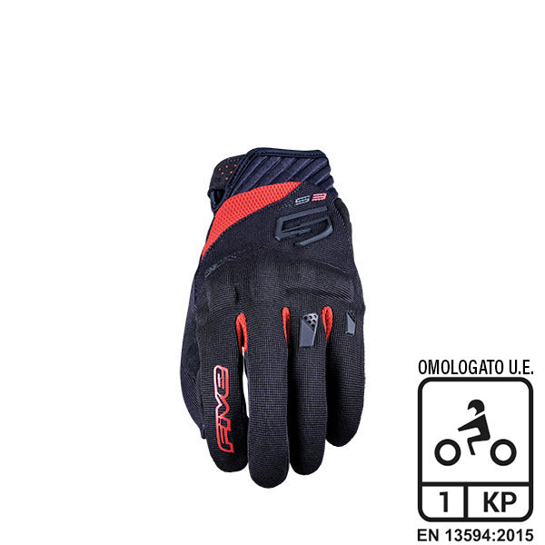 GUANTI FIVE RS3 EVO BLACK-RED