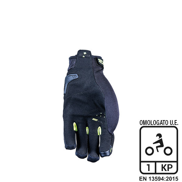 GUANTI FIVE RS3 EVO BLACK-GIALLO FLUO